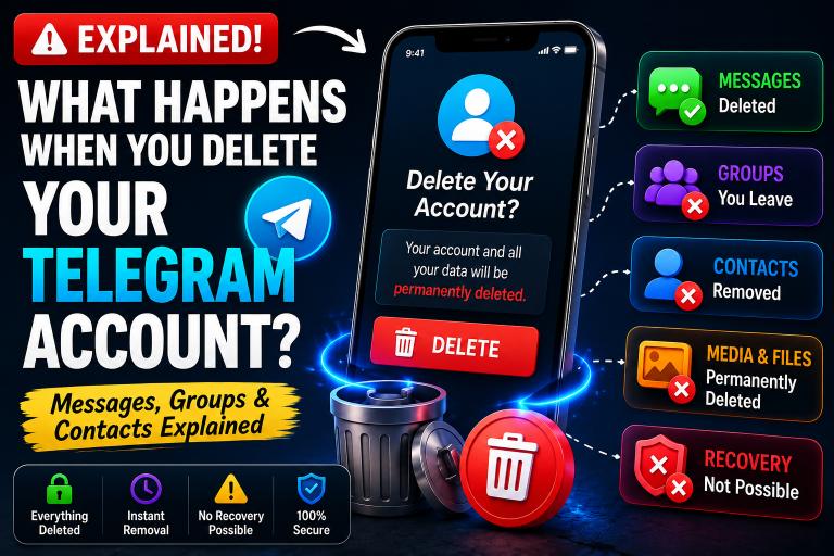 What Happens When You Delete Your Telegram Account — Messages, Groups & Contacts Explained