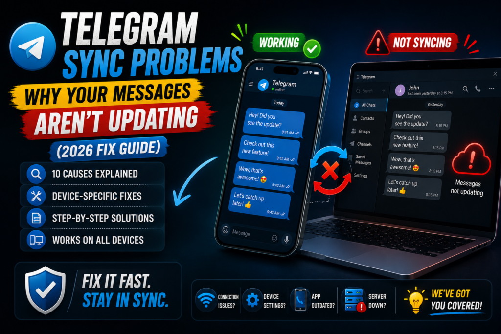 Telegram Sync Problems — Why Your Messages Aren’t Updating (2026 Fix Guide)