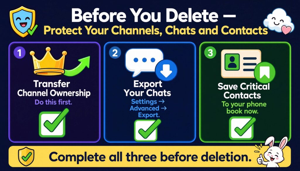 Before You Delete — Protect Your Groups, Channels, and Data