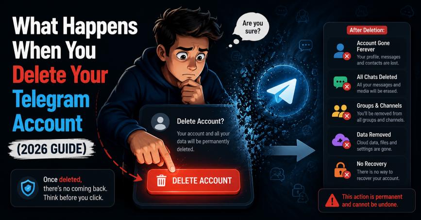 What Happens When You Delete Your Telegram Account (2026 Guide)