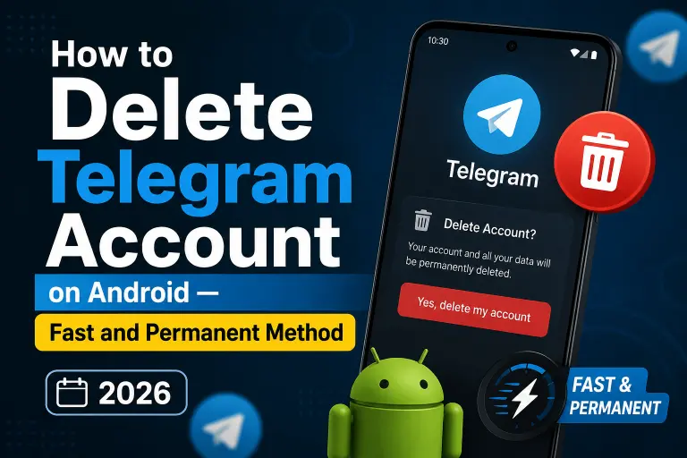 How to Delete Telegram Account on Android — Fast and Permanent Method (2026)