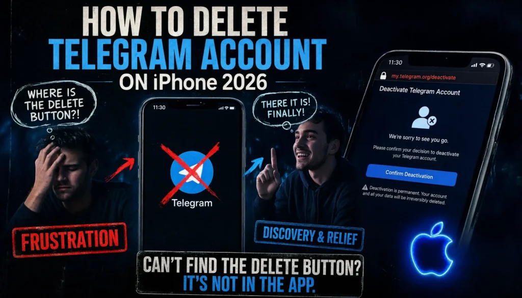 How to Delete Telegram Account on iPhone in Under 2 Minutes (2026)