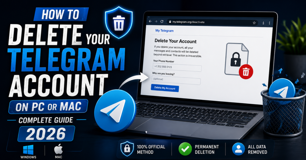 How to Delete Your Telegram Account on PC or Mac — Complete Guide 2026