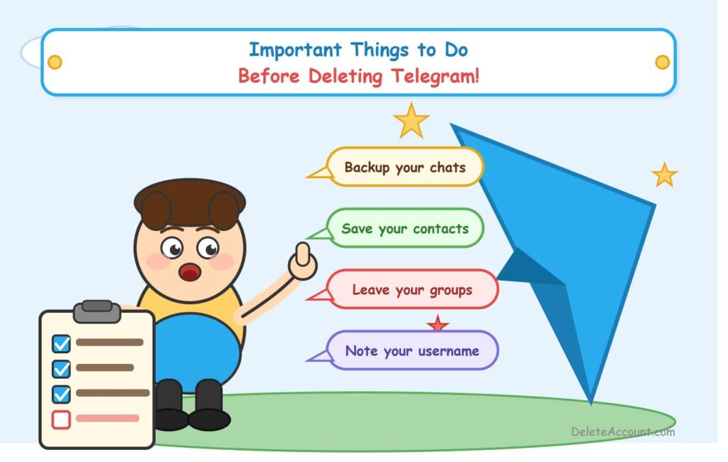 Important Things to Do Before Deleting Telegram