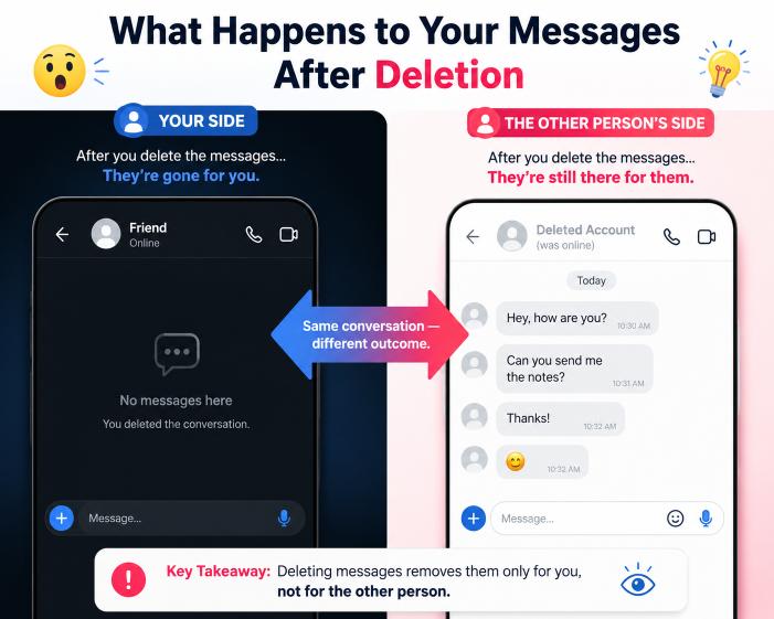 what happens to your message after deletion