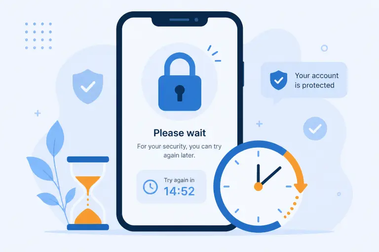 Telegram temporary security lock after too many code requests
